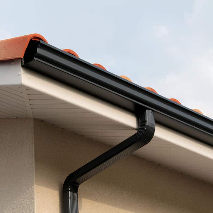 Gouttière aluminium Bordeaux